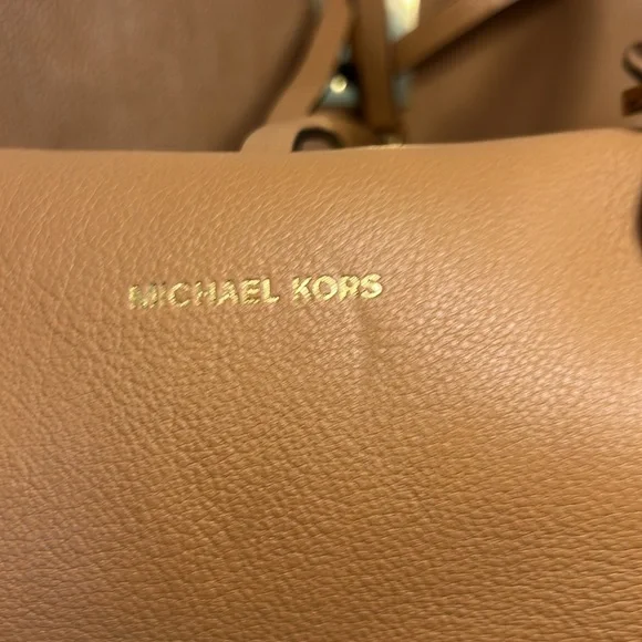 Michael Kors Camel Leather Tote - Picture 11 of 12